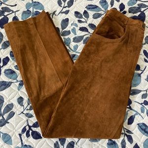Vintage Montgomery Wards Suede Leather Pants Size 11/12